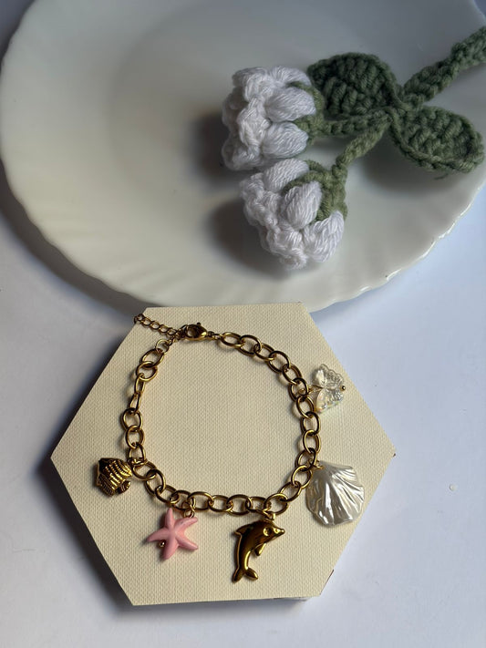 Ocean Whisper Dolphin Bracelet