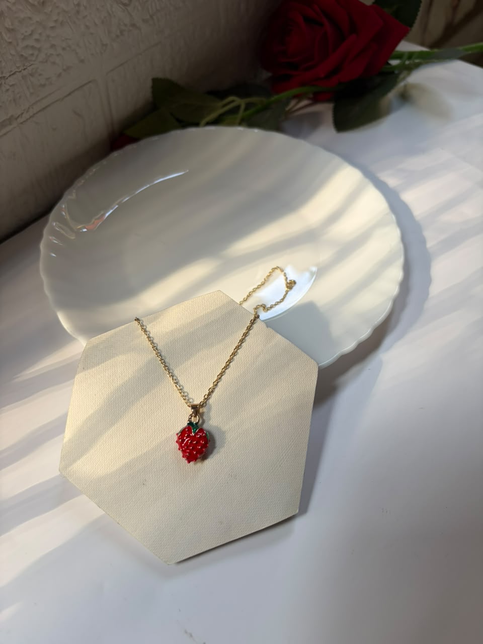 Juicy Strawberry Necklace