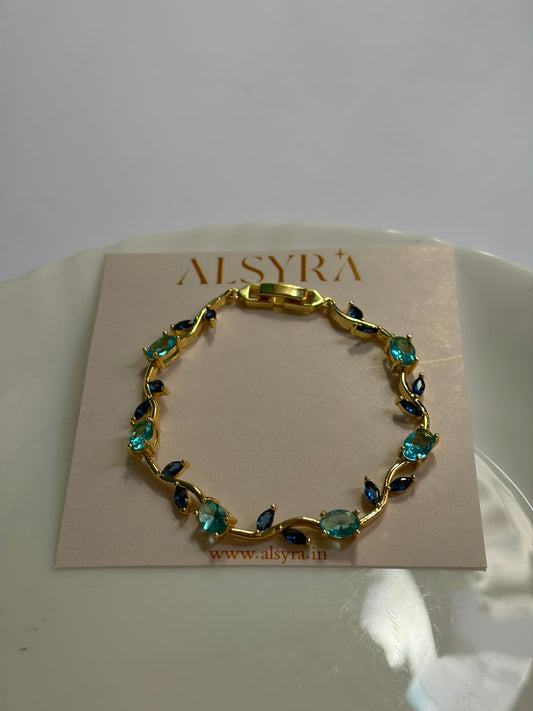premium tulip bracelet (teal blue)