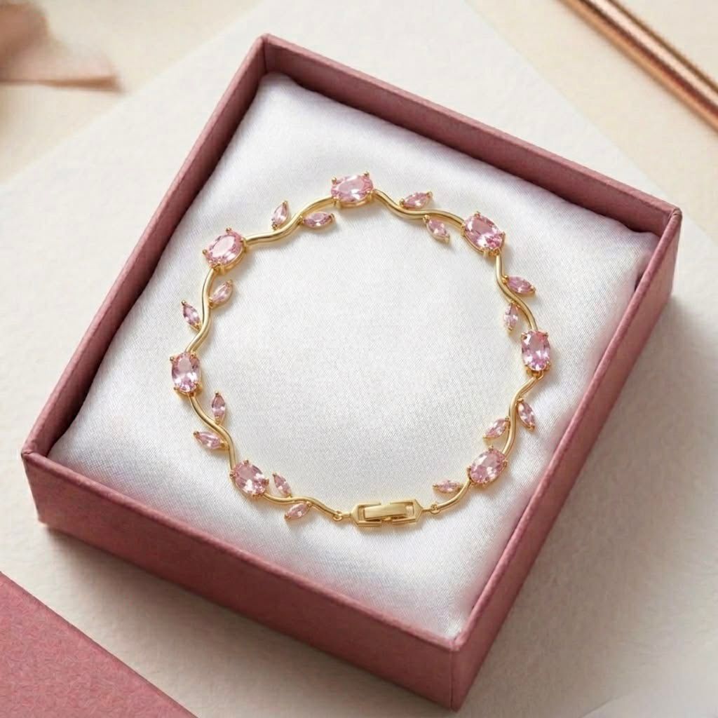 Blush tulip bracelet (Baby Pink Shade) |Premium category
