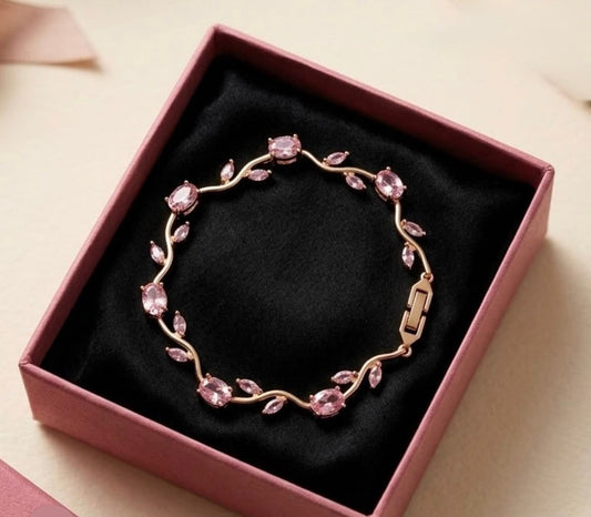 Blush Tulip Bracelet (Sugar Pink)