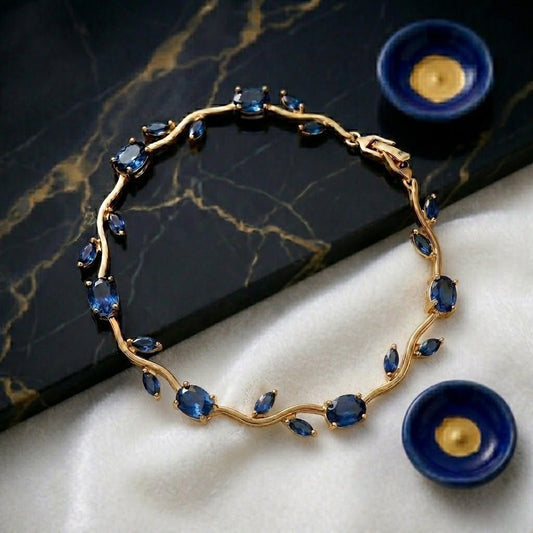 Royal Tulip Bracelet (Rapunzel Bracelet) Navy Blue Shade