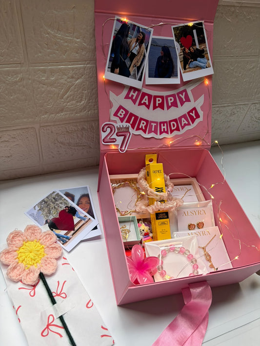 Pookie Hamper for Birthday with Poloroid photos