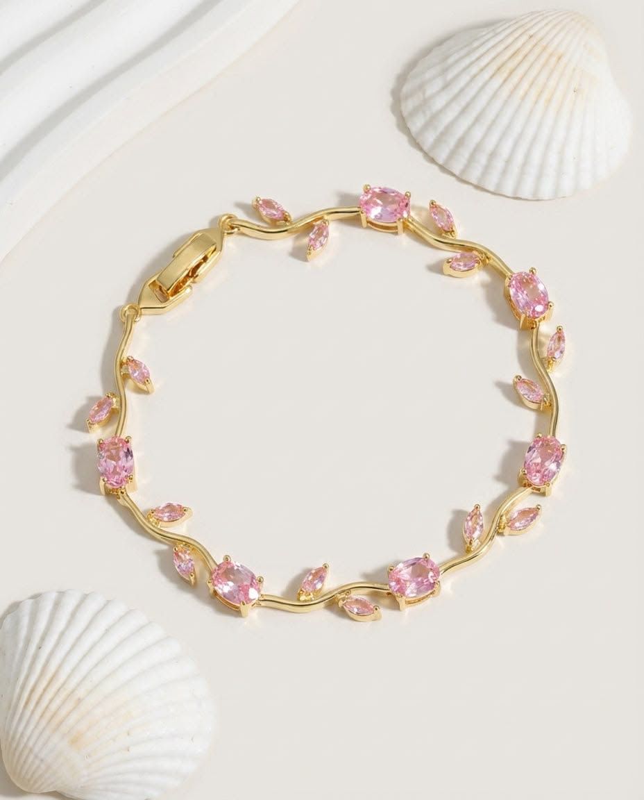 Blush tulip bracelet (Baby Pink Shade) |Premium category
