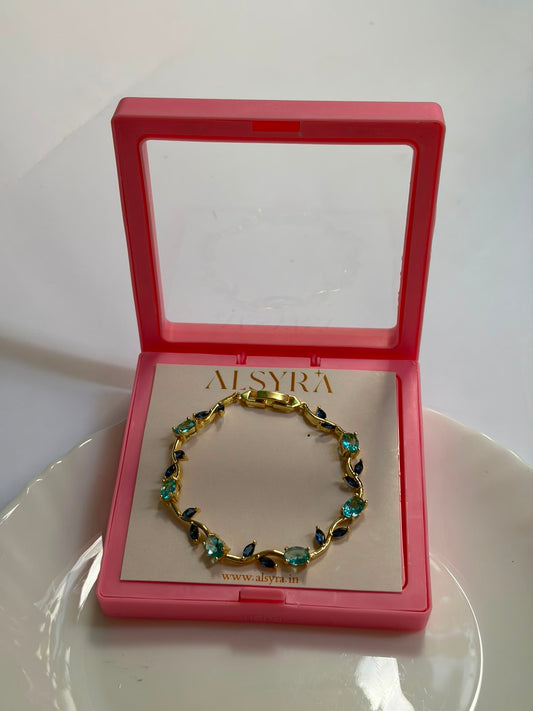premium tulip bracelet (teal blue)