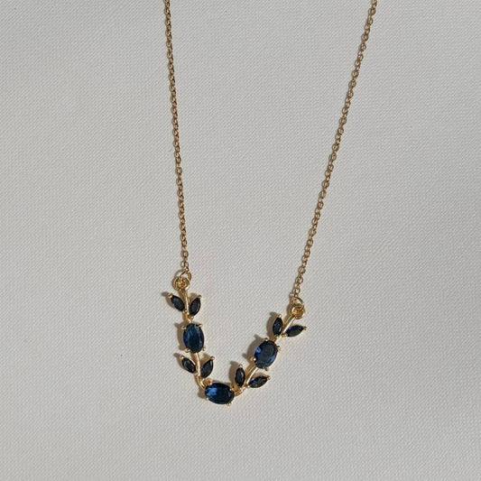 Navy blue tulip pendant