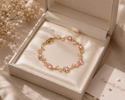 Blush Tulip Bracelet (Sugar Pink)