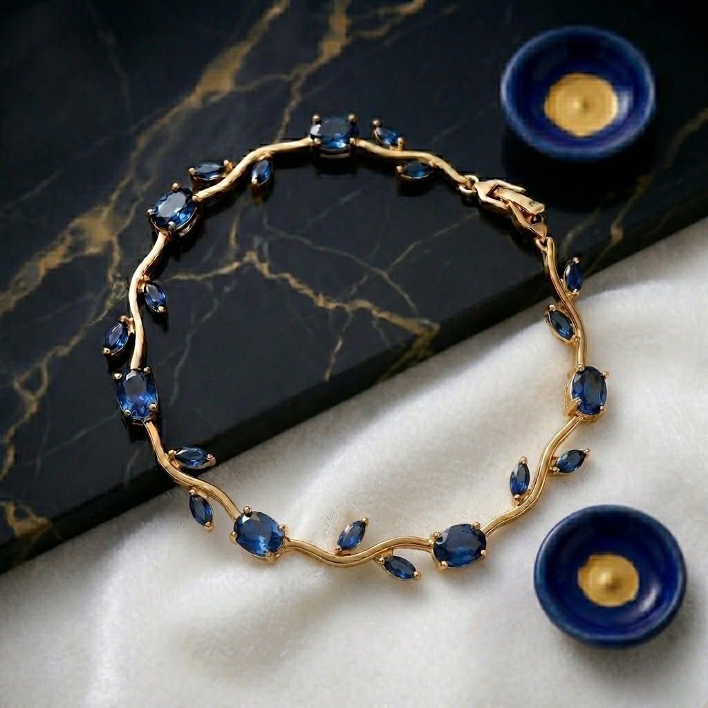 Royal Tulip Bracelet (Rapunzel Bracelet) Navy Blue Shade