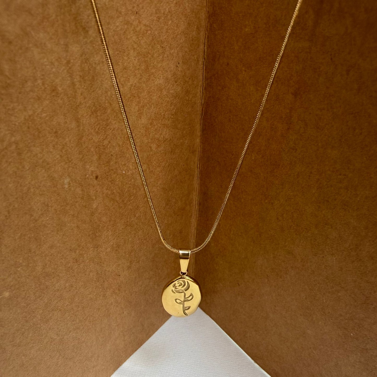 Rose Stamp Pendant