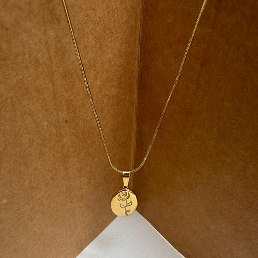 Rose Stamp Pendant