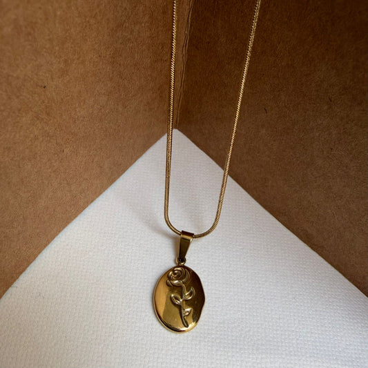 Rose Stamp Pendant
