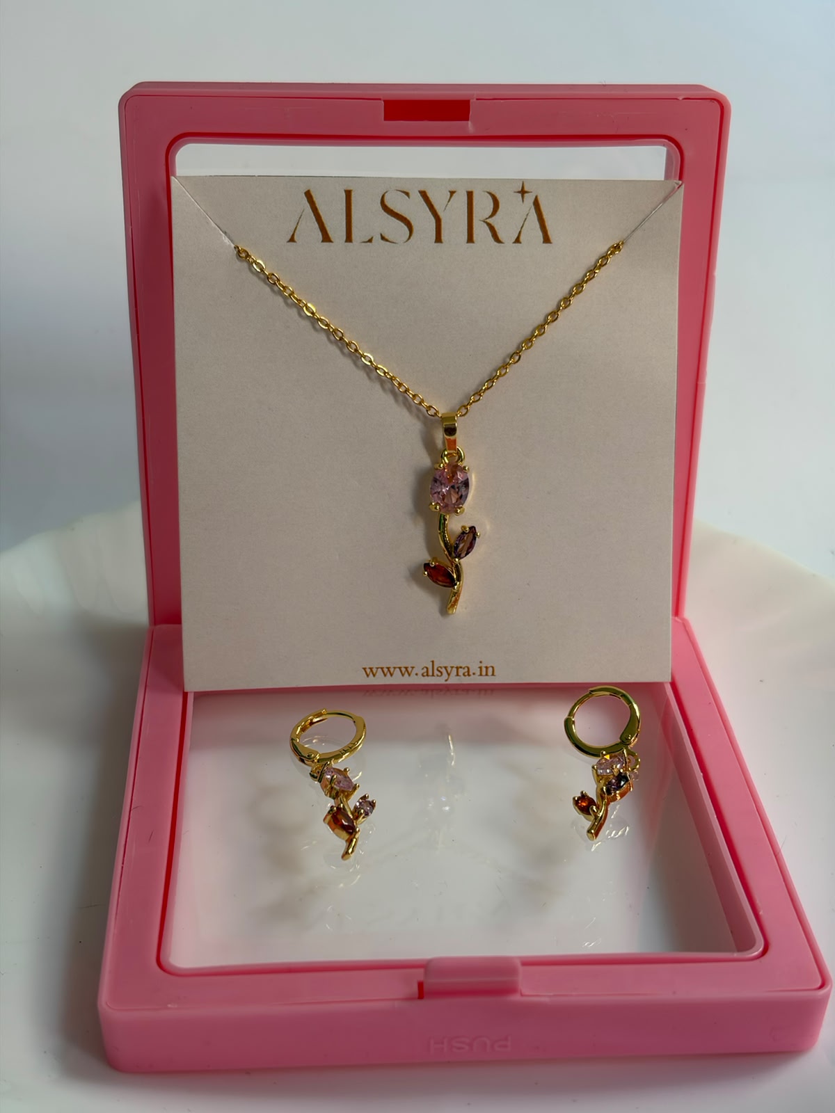 Premium Tulip set (necklace+earring)