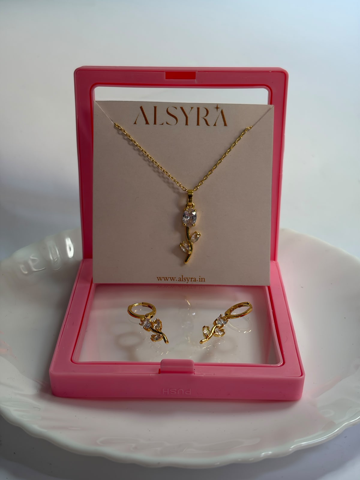 Premium Tulip set (necklace+earring)