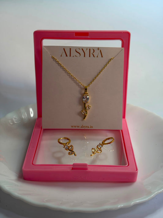 Premium Tulip set (necklace+earring)