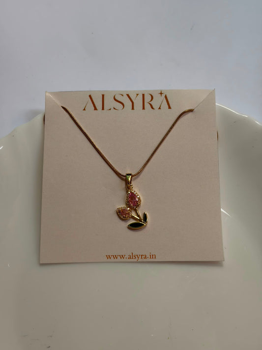Double charm tulip pendant