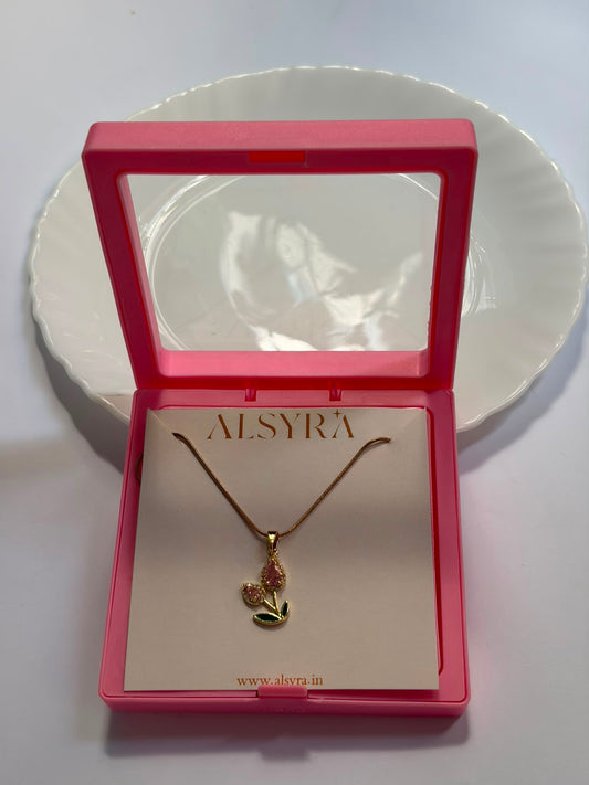 Double charm tulip pendant